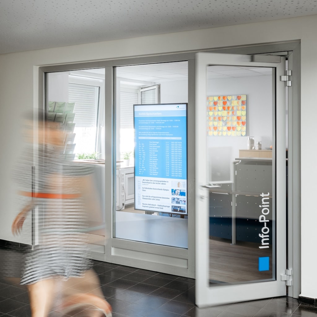 Info-Point in der Mensa am Aasee