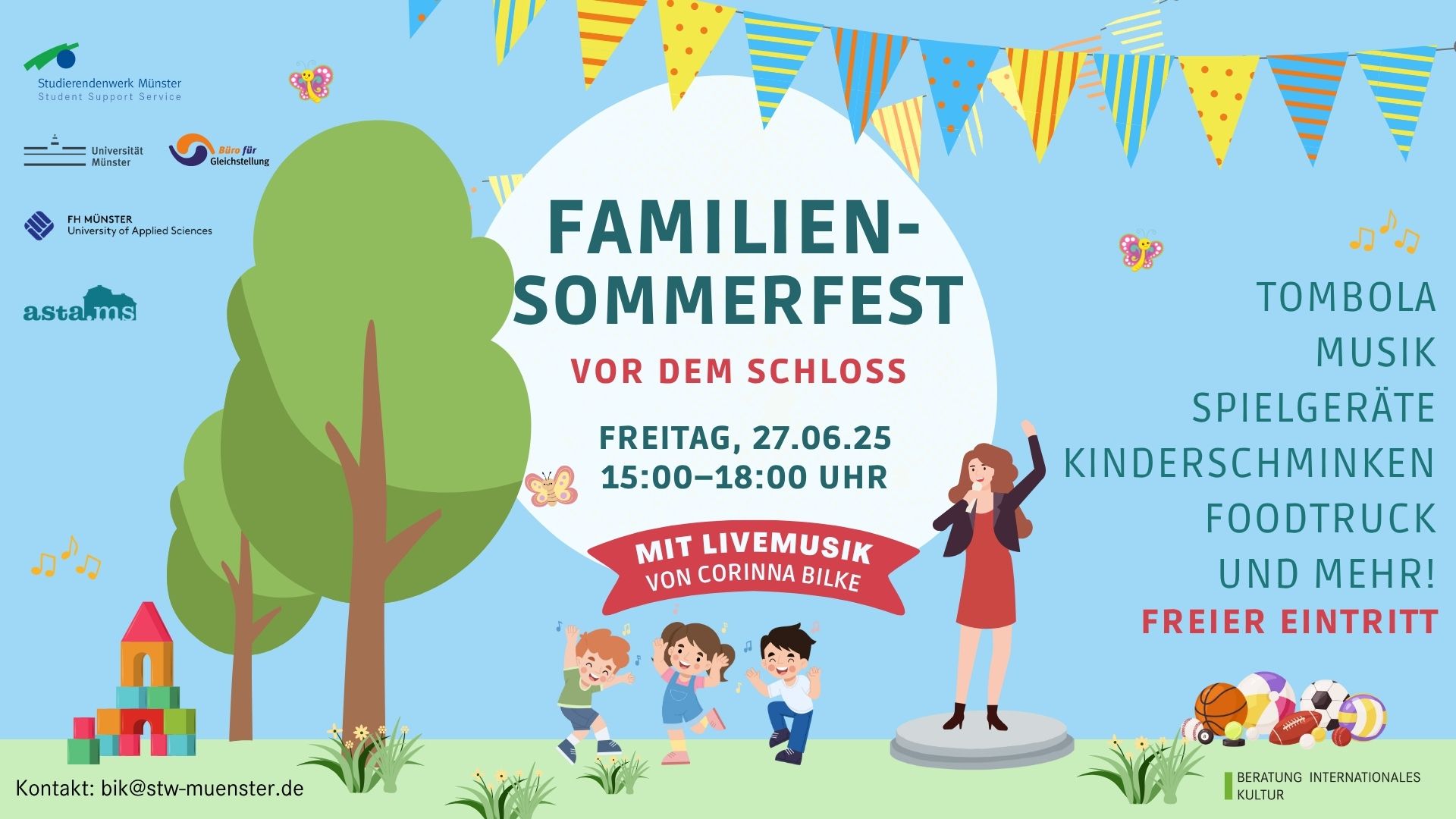 Familiensommerfest vorm Schloss – Corinna Bilke on Stage
